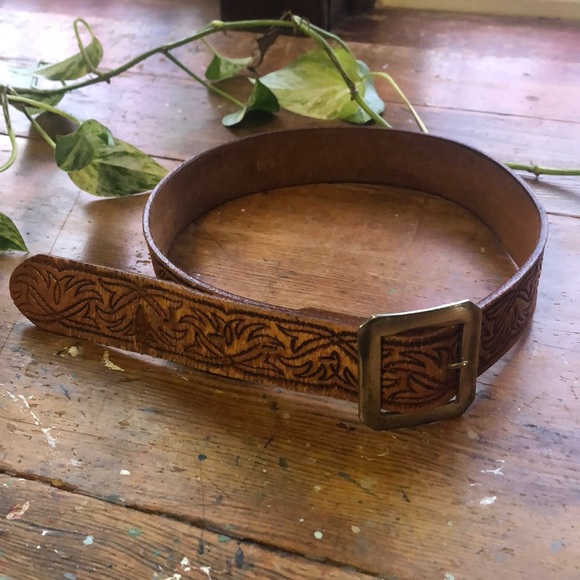 XXS - S, Hand Designed Cowhide Leather Belt - Picture 1 of 5